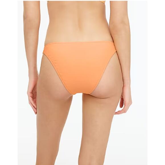 J Crew Swim Bottoms Sz XL 1989 High Leg Bikini Bottom Peach Pink Cheeky New - Picture 3 of 4